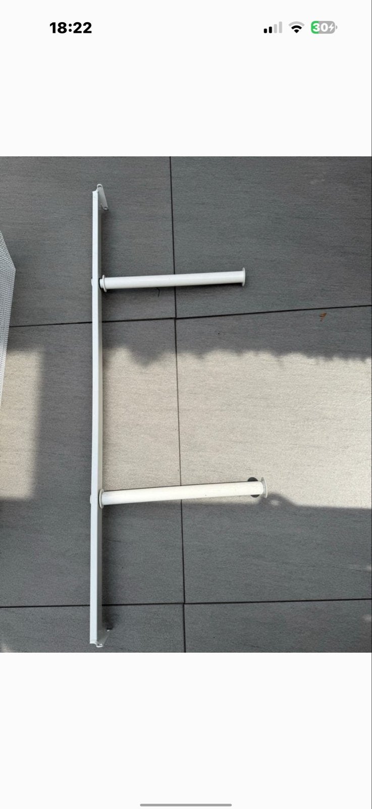 Ikea Pax Komplement mand en roede 75x58 en 100x35, Met plank(en), Gebruikt, Minder dan 100 cm, Metaal