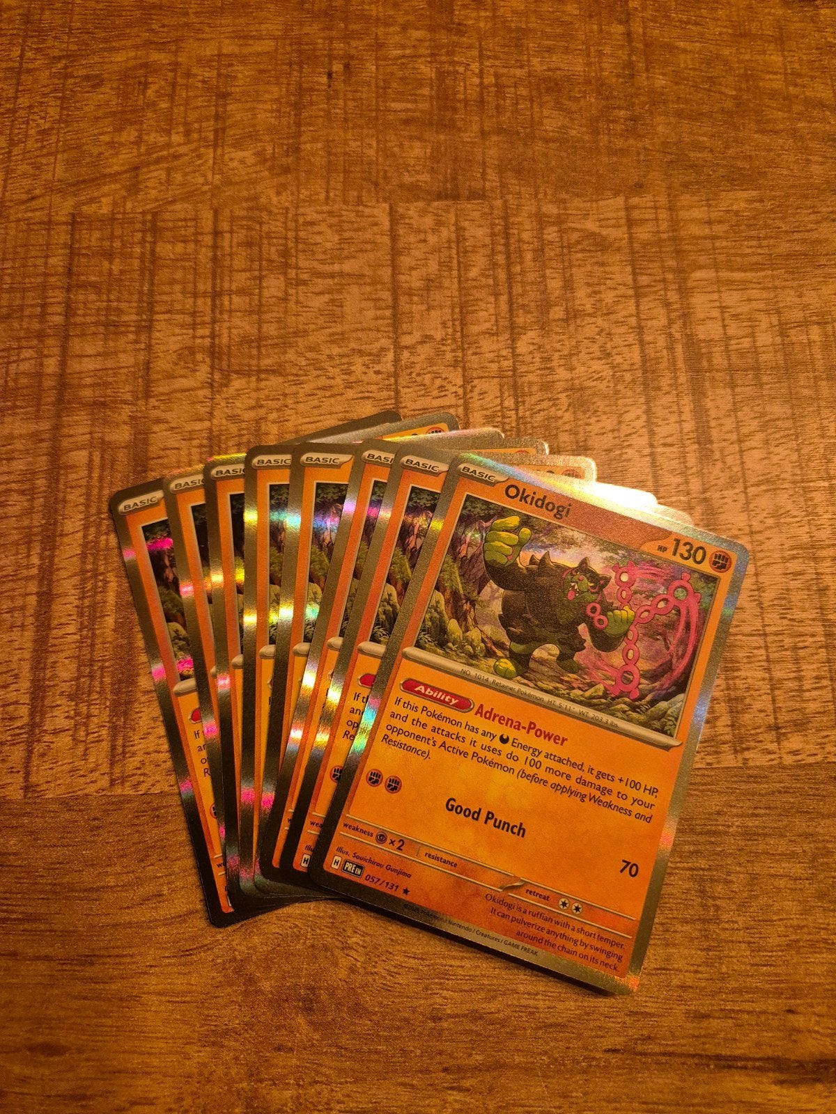 Okidogi Pokémon Kaart - Foil - Zo goed als nieuw, Ophalen of Verzenden, Zo goed als nieuw, Losse kaart, Foil