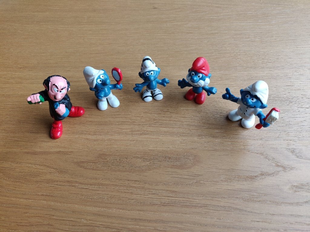 Smurfen Schleich, Ophalen of Verzenden, Gebruikt, Verschillende Smurfen, Poppetje, Figuurtje of Knuffel