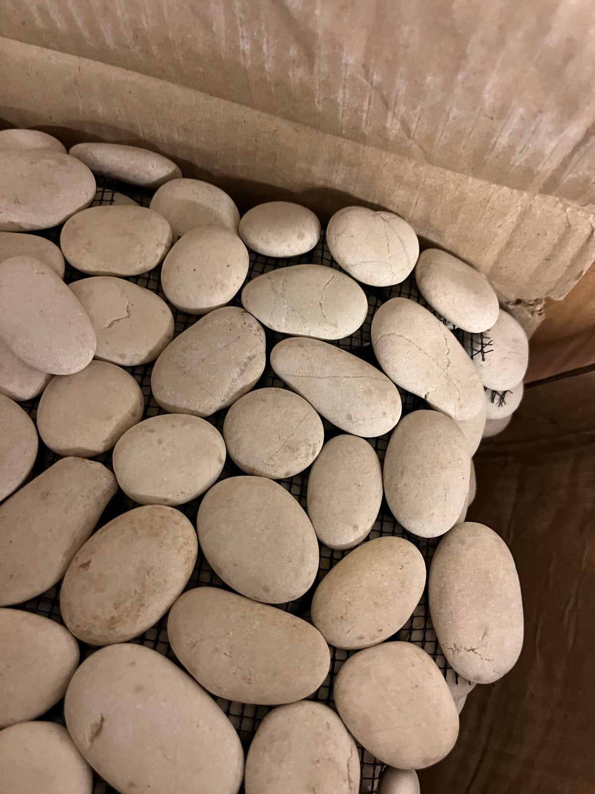 13 m² Witte Timor Mozaïekstenen / Kiezeltegels, Ophalen, Overige materialen, Nieuw, Minder dan 20 cm