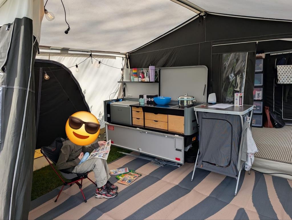 Safarimat 270x300cm Zebra Beige, Caravans en Kamperen, Ophalen of Verzenden, Nieuw