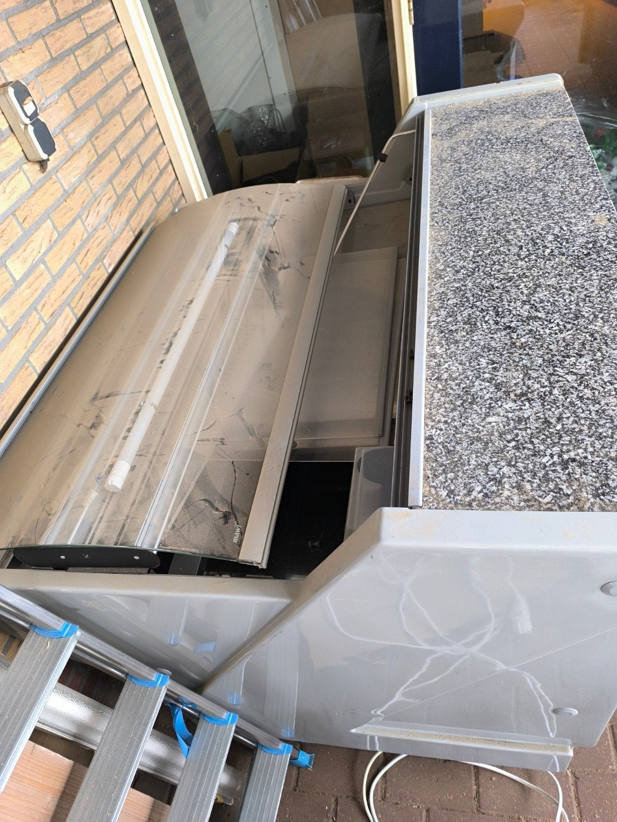 Gekoelde Saladette / Werkbank met Granieten Blad, 200 liter of meer, Ophalen, Gebruikt, Zonder vriesvak