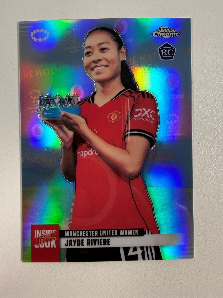 Jayde Riviere RC Inside Look Topps Women's Chrome 2025-26, Ophalen of Verzenden, Nieuw, Buitenlandse clubs, Poster, Plaatje of Sticker