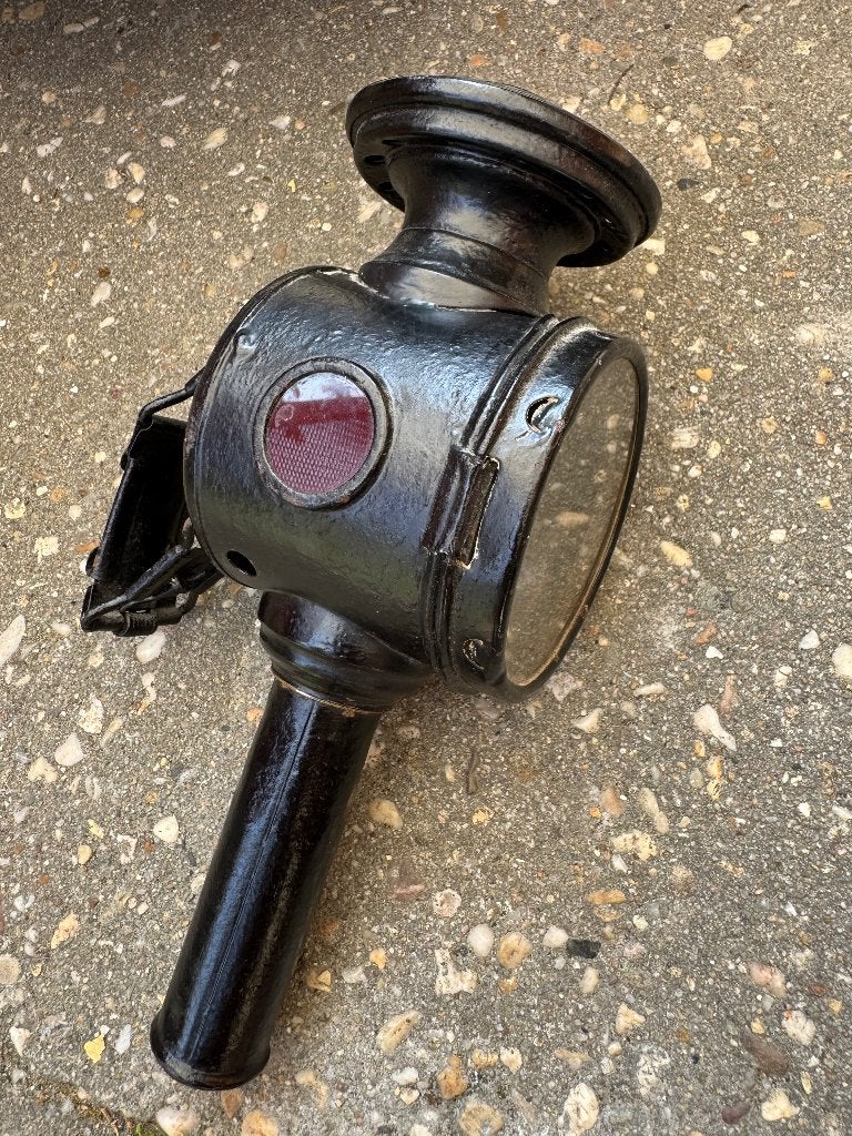 Antieke lamp, fietslamp, koetslamp, 1900, Ophalen of Verzenden, Gebruikt, Overig, Voorlicht