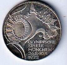 10  mark  1972  G  Duitsland. km. 133, Ophalen of Verzenden, Duitsland, Losse munt, Zilver