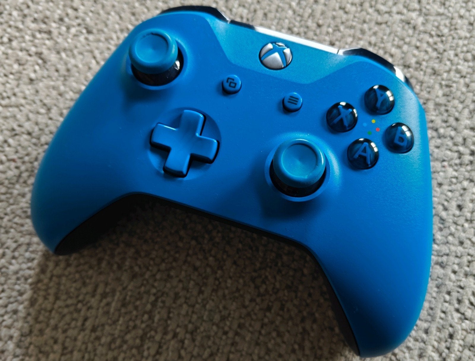 Xbox One Controller - Blauw - Geen Joystick Drift, Ophalen of Verzenden, Zo goed als nieuw, Controller, Xbox One