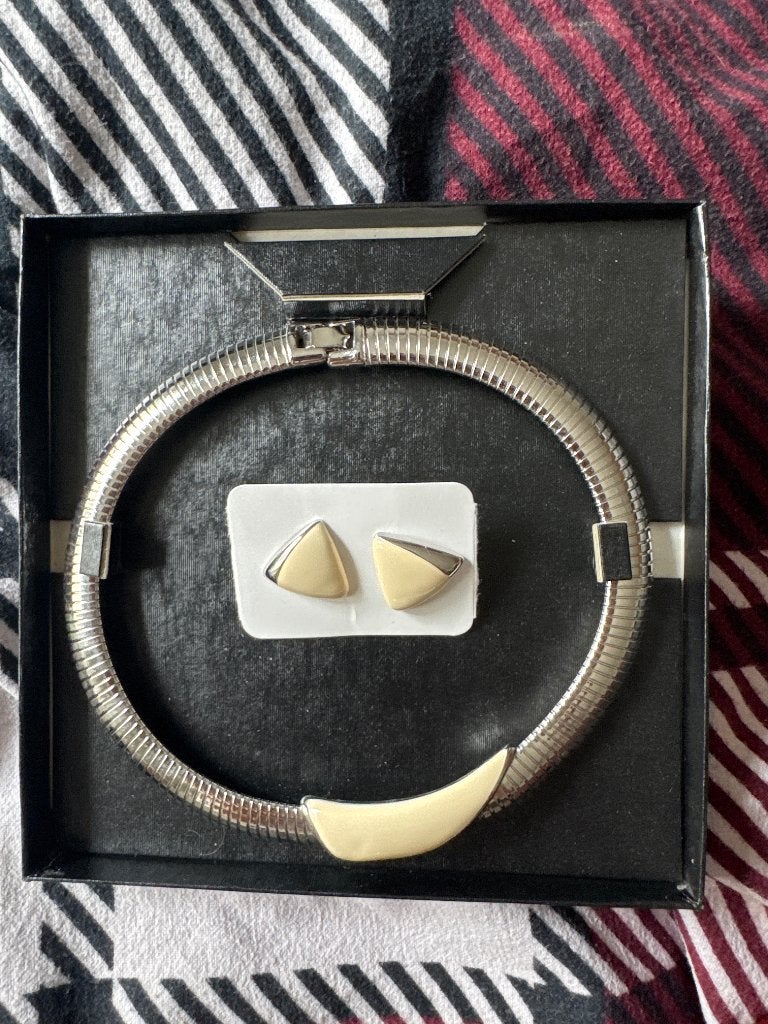 Vintage MONET sieradenset–collier+oorbellen–originele doos, Sieraden, Tassen en Uiterlijk, Ophalen of Verzenden, Zo goed als nieuw