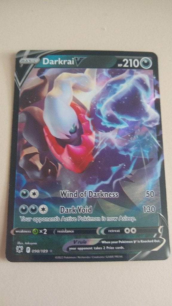 Darkrai holofoil, Ophalen of Verzenden, Zo goed als nieuw, Losse kaart, Foil