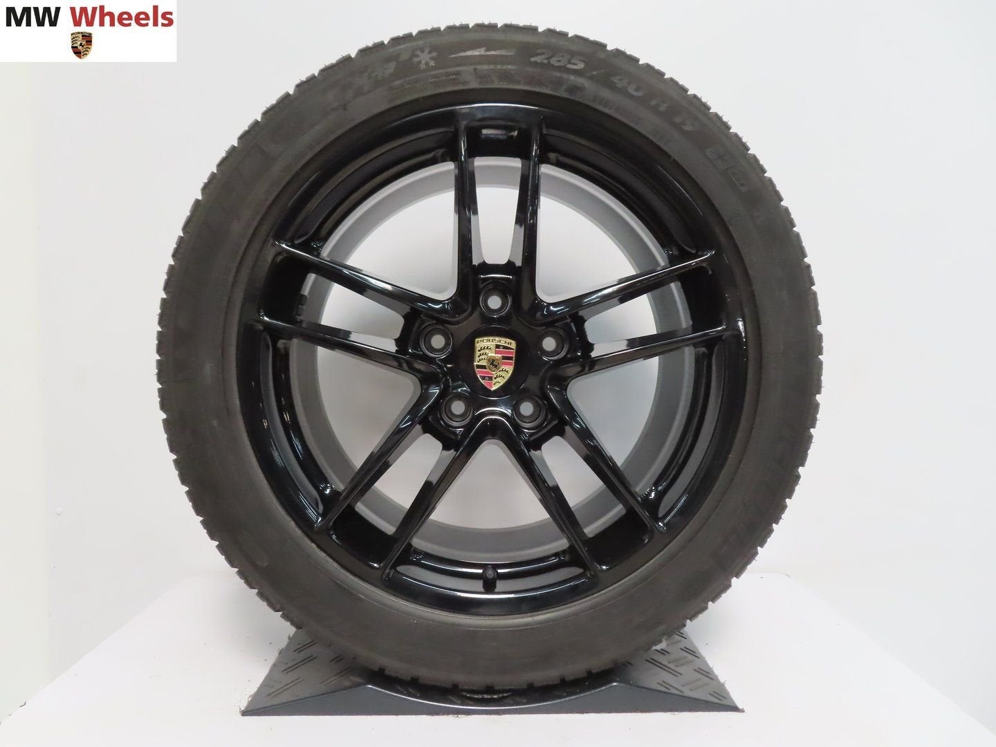 Originele Porsche 19 inch velgen Panamera winterbanden zwart, 19 inch, Gebruikt, 255 mm, -