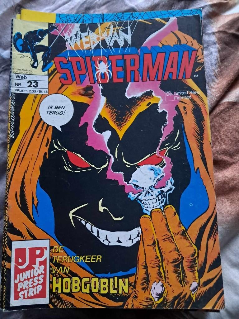 web van spiderman jp, Europa, Meerdere comics, Junior Press, Ophalen