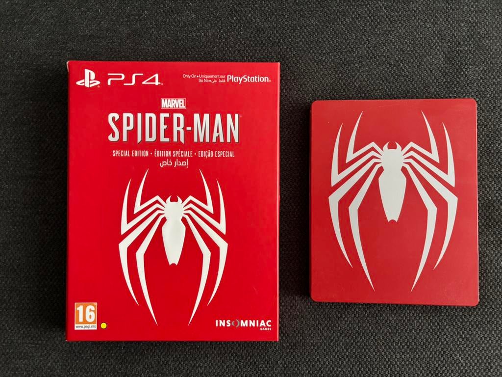 Spiderman Steelbook Special Edition PS4, Avontuur en Actie, Vanaf 18 jaar, 1 speler, Ophalen of Verzenden