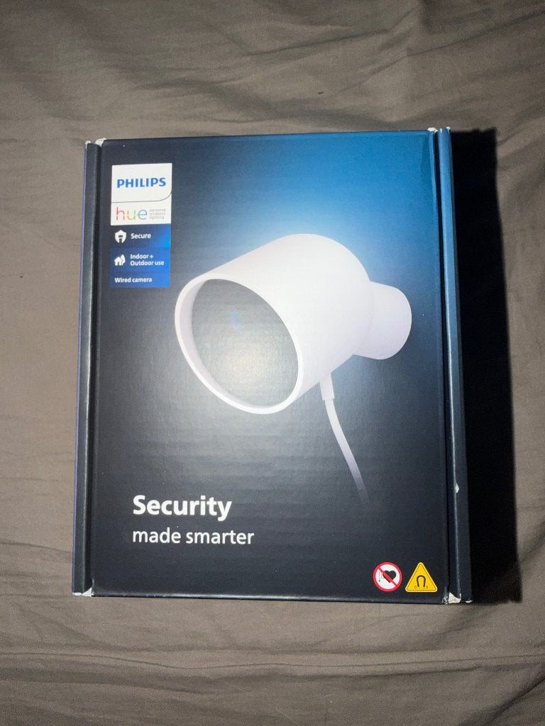PHILIPS HUE Philips  Secure Bedrade Beveiligingscamera Wit, Audio, Tv en Foto, Videobewaking, Ophalen, Nieuw