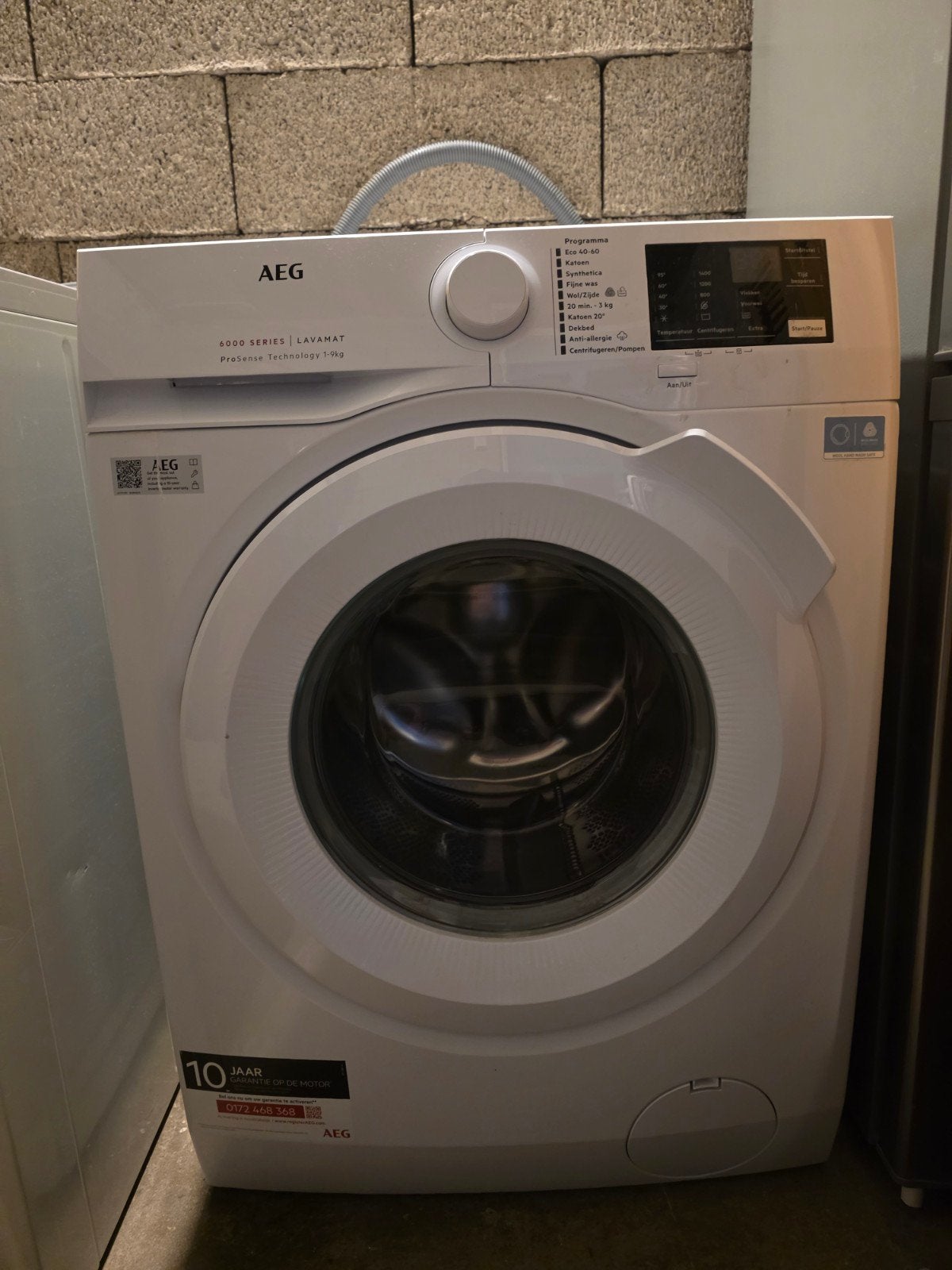 AEG 8000 Serie Lavamat Wasmachine - Zo goed als nieuw, Witgoed en Apparatuur, Ophalen, Zo goed als nieuw, Voorlader, Energieklasse A of zuiniger