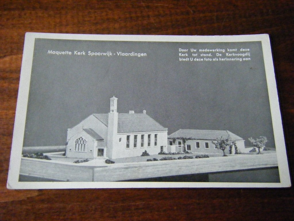 X38 - Vlaardingen - Spoorwijk - Kerk - Mooi/Oud, Ophalen of Verzenden, 1940 tot 1960, Zuid-Holland