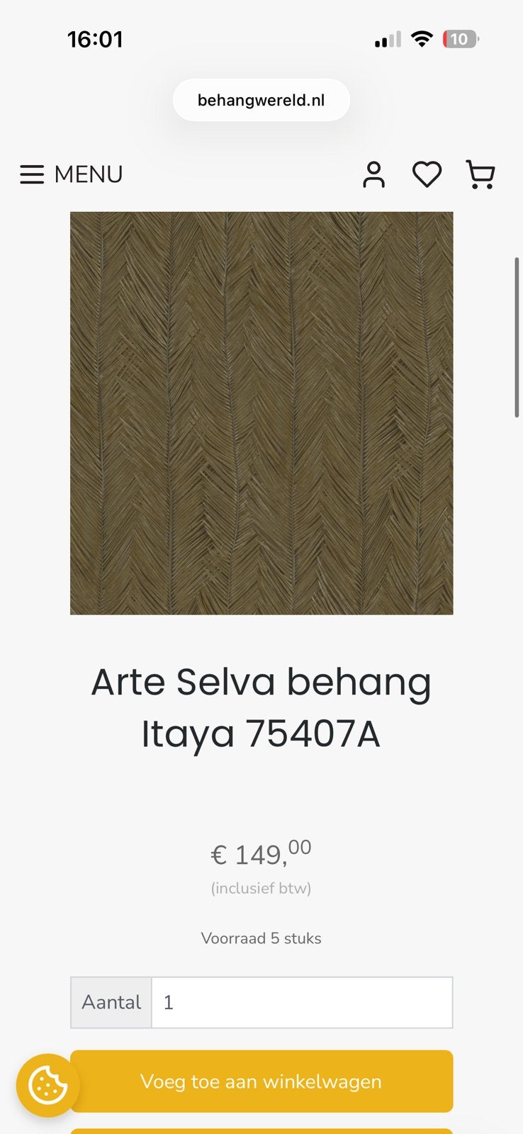 Arte Selva Itaya 75407A - 2 stukken van 8m en 1,5m, Ophalen, Zo goed als nieuw, Rechthoek