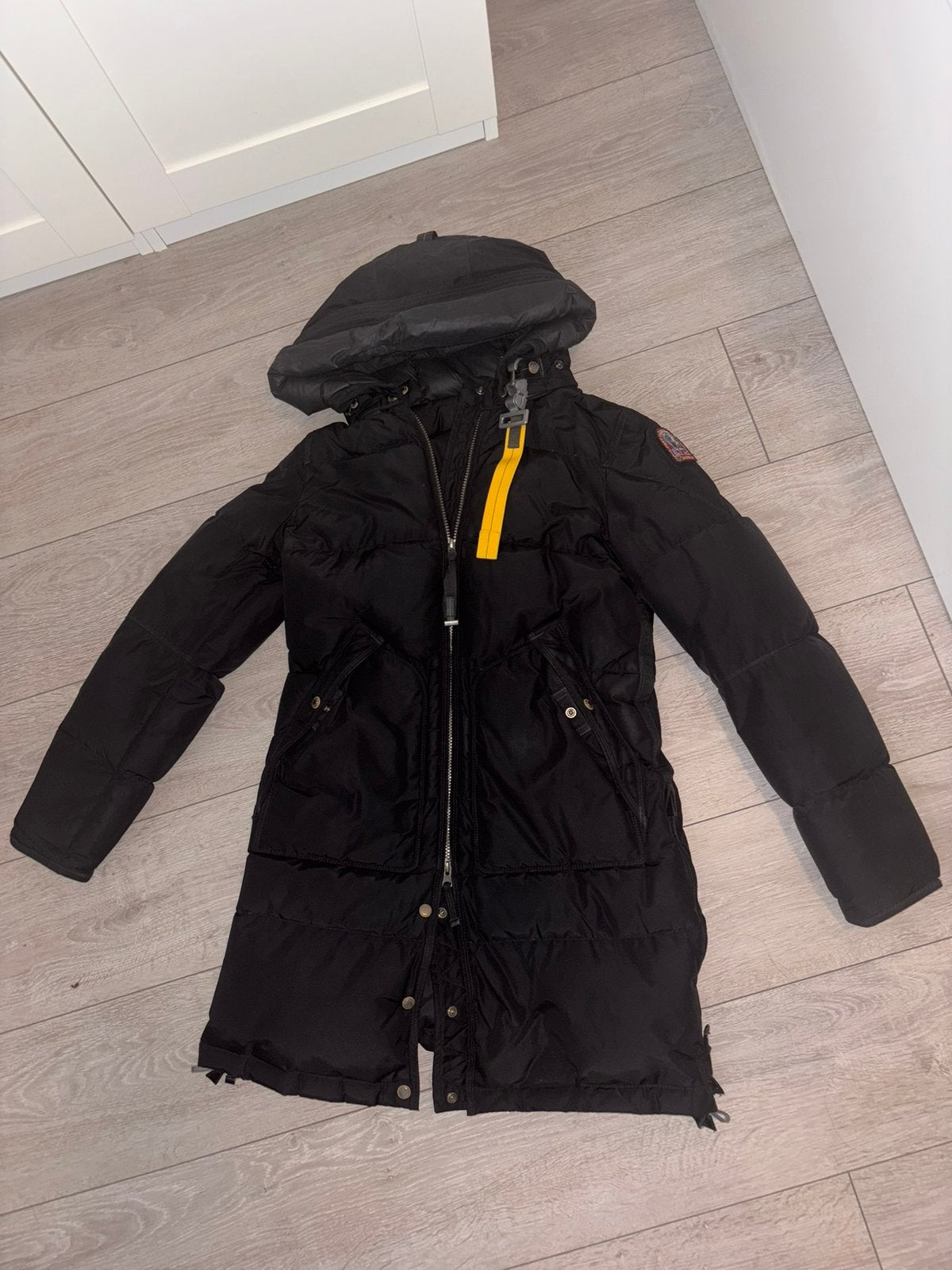 Parajumper jas, Ophalen, Zo goed als nieuw, Maat 46 (S) of kleiner, Zwart