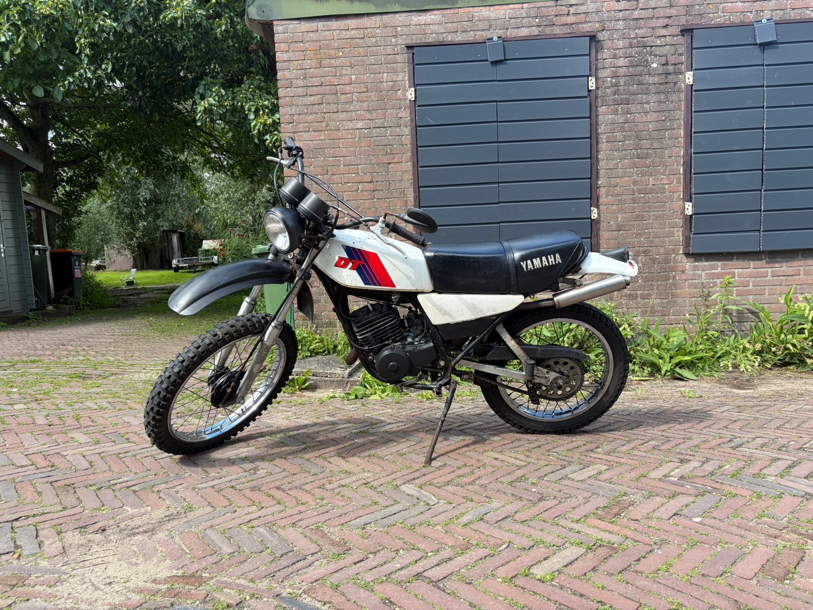 Yamaha DT125 mx oldtimer bwjr 1977 Schuurvondst opknapper, Particulier, Enduro, 11 kW of minder, 1 cilinder