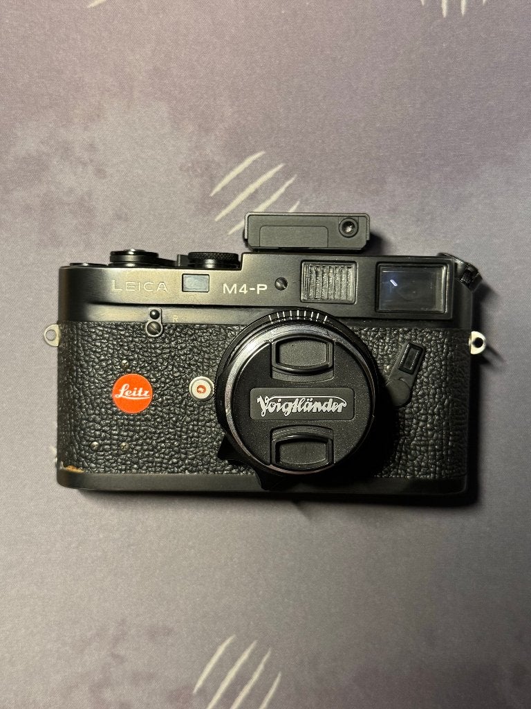 Leica M4-P + Voigtländer Ultron 35mm F/2 ASPH Type II + Lime, Ophalen of Verzenden, Gebruikt, Spiegelreflex, Leica
