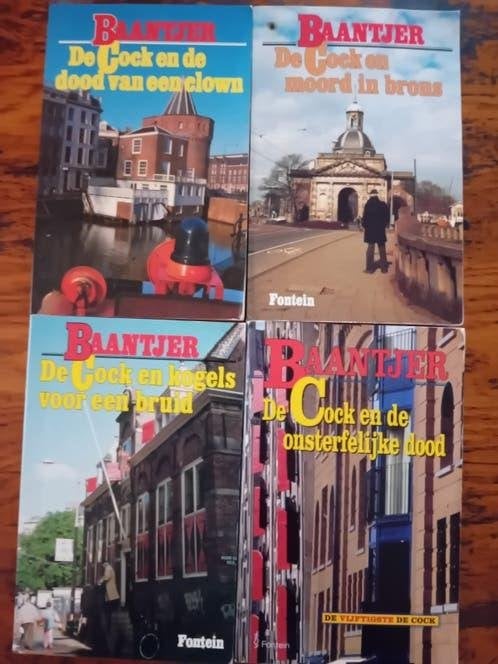 4 boeken baantjer de cock ende dood van een clown, Ophalen of Verzenden, Gelezen, A.C. Baantjer