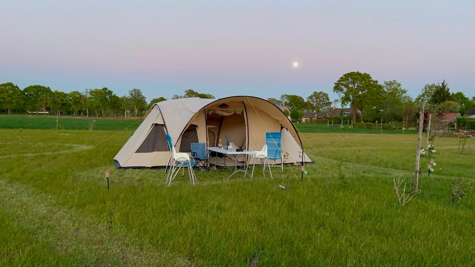 Eureka Grand Tunnel Vision katoenen tent 4 persoons, Caravans en Kamperen, Tenten, Ophalen, Gebruikt, Tot en met 4