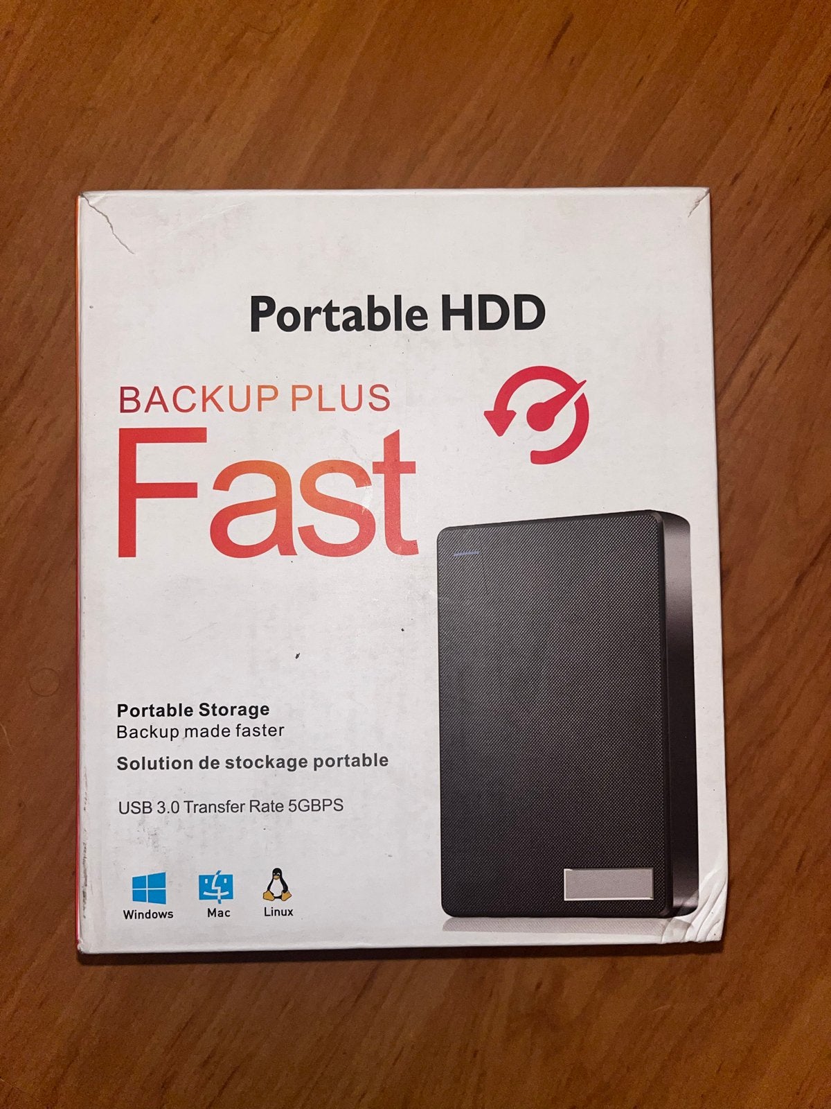 Portable HDD Backup Plus Fast - Externe Harde Schijf 1TB, Ophalen, Server, HDD, Nieuw