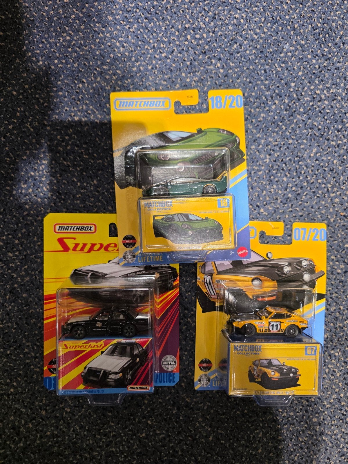 Matchbox Collectors en Superfast Diecast Auto's (3 stuks), Mattel Inc., 636 Girard Avenue, East Aurora, NY 14052, USA, Nieuw, Ophalen of Verzenden