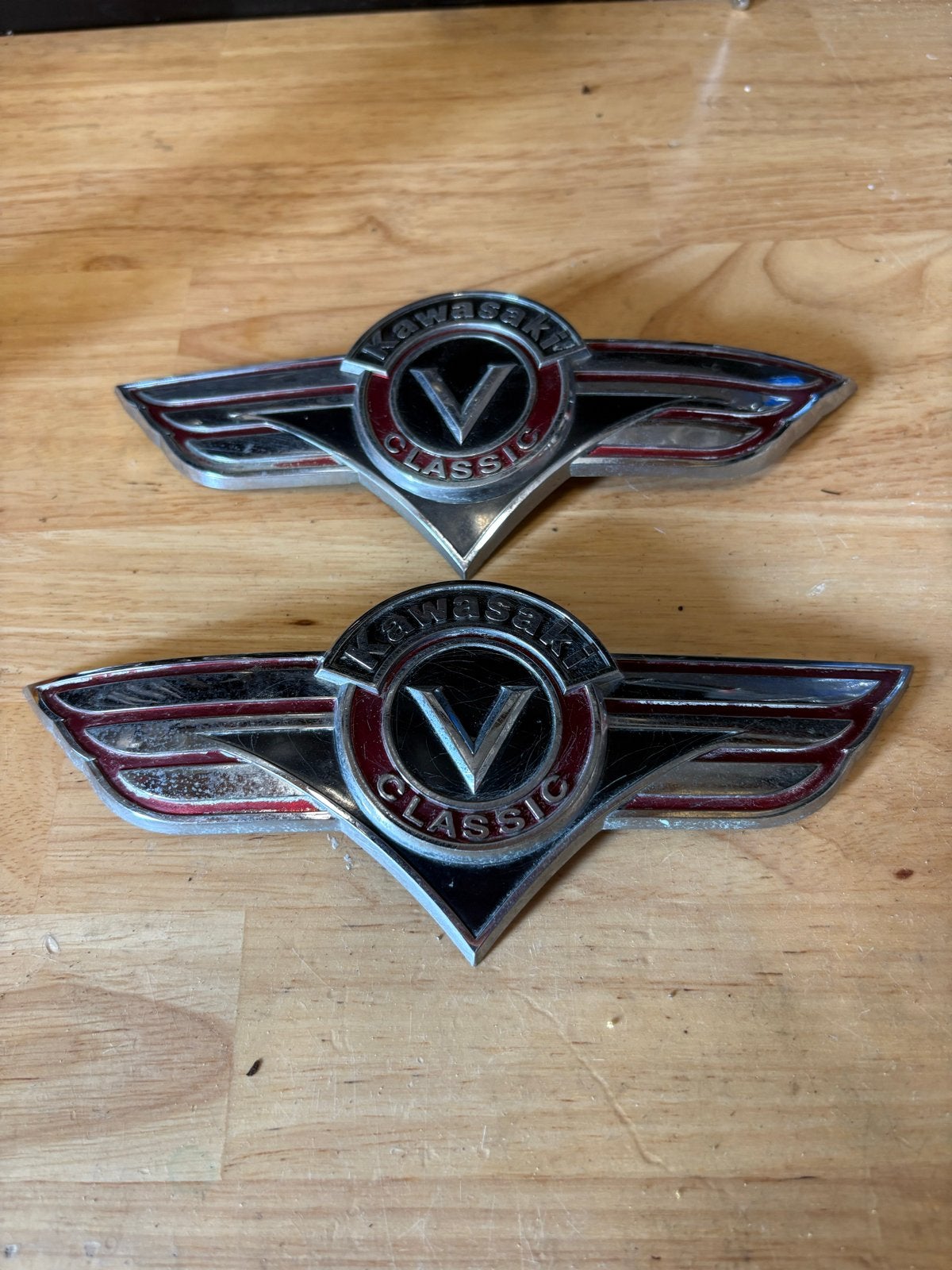 Tank embleem Kawasaki VN800 Classic, Motoren, Ophalen, Gebruikt