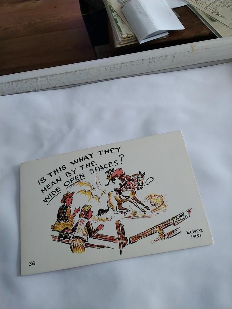 ELMER ANDERSON /1951 WIDE OPEN DUDE RANCH, Ophalen of Verzenden, 1940 tot 1960, Sterren en Beroemdheden