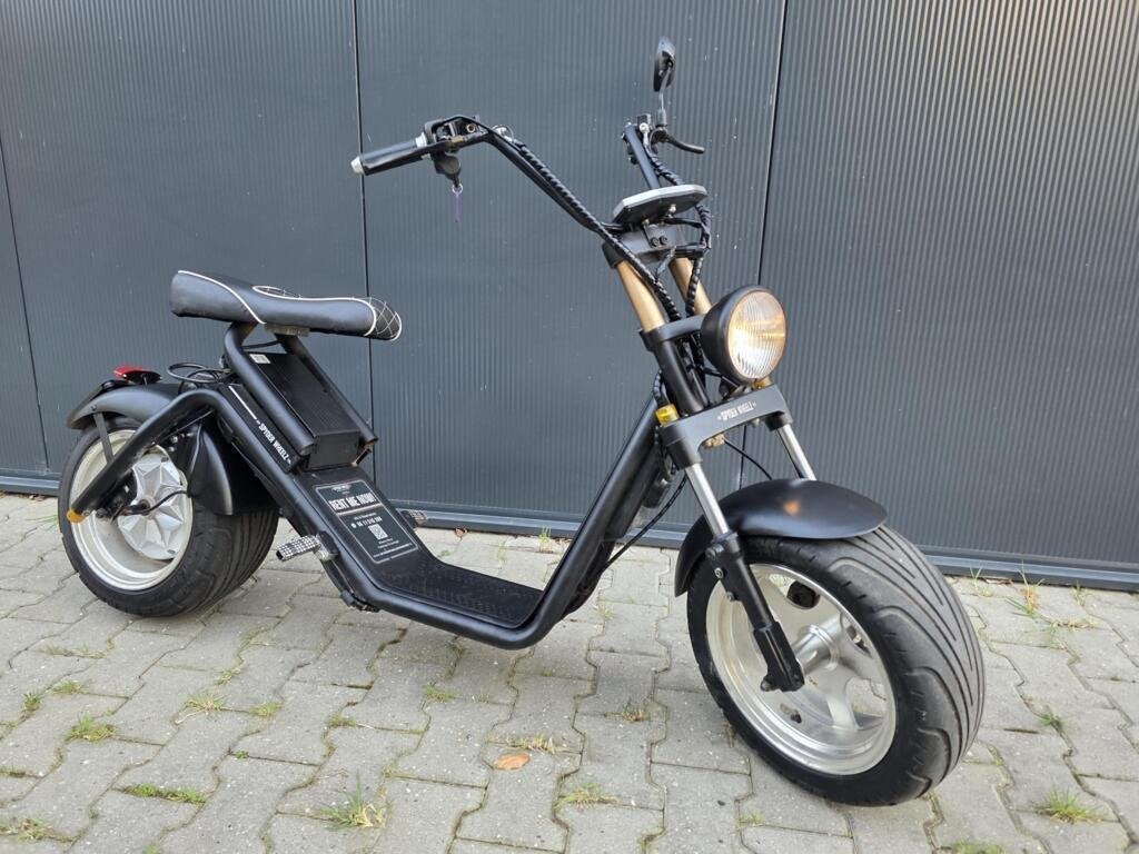 Nette Spyder Wheelz E-Chopper Elektrische scooter Mat zwart, Overige merken, Ophalen of Verzenden, Zo goed als nieuw, Spyder Wheelz
