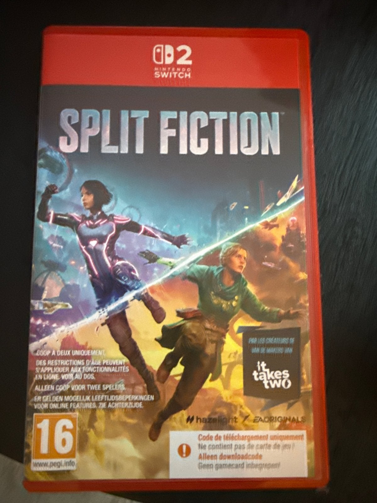 Split Fiction Nintendo Switch 2 (Downloadcode), Avontuur en Actie, Eén computer, Ophalen of Verzenden, Vanaf 16 jaar