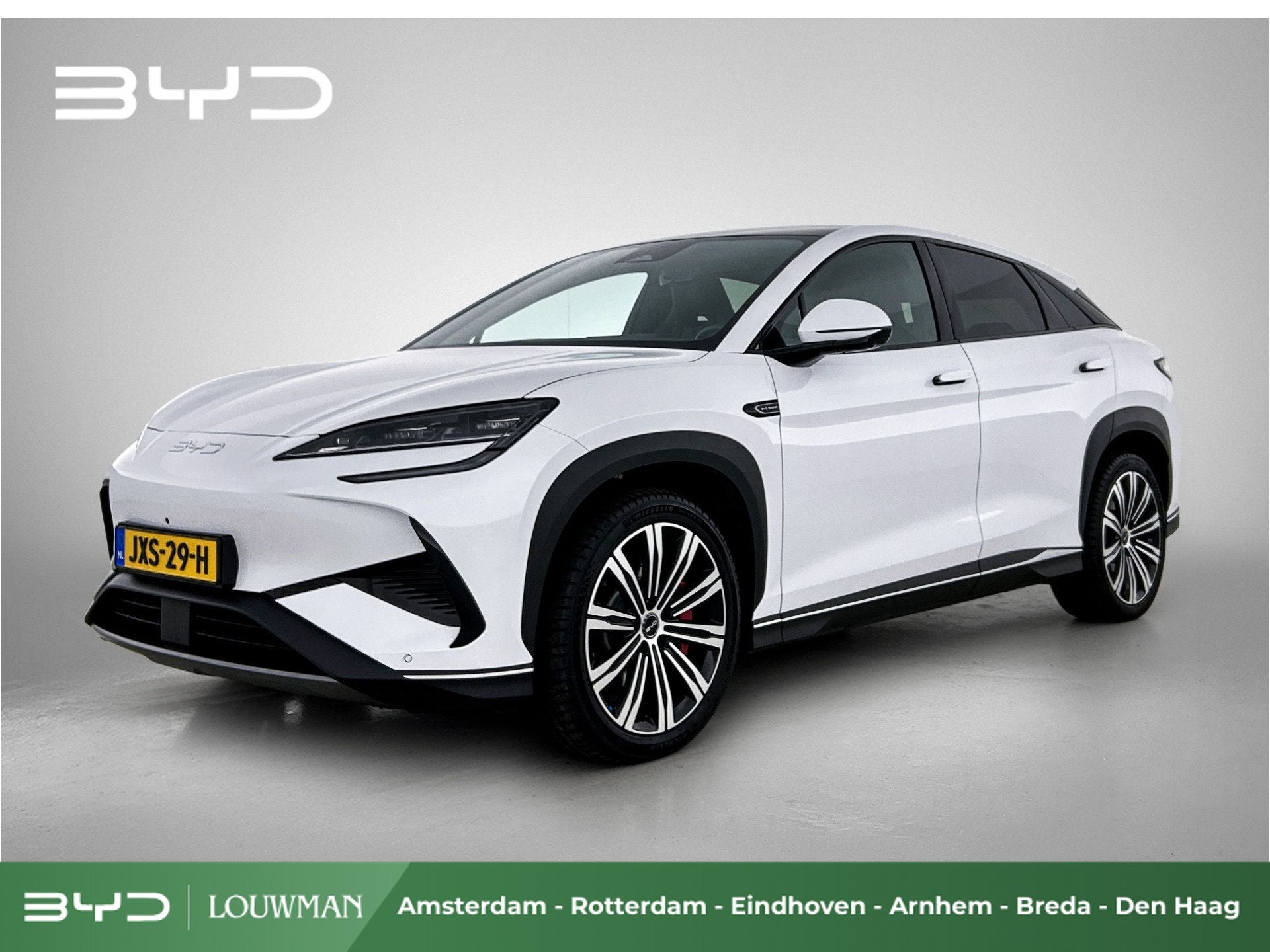 BYD SEALION 7 Design AWD 82.5 kWh | BTW auto | Eerste eigena, Auto's, Automaat, Zwart, 82 kWh, Wit