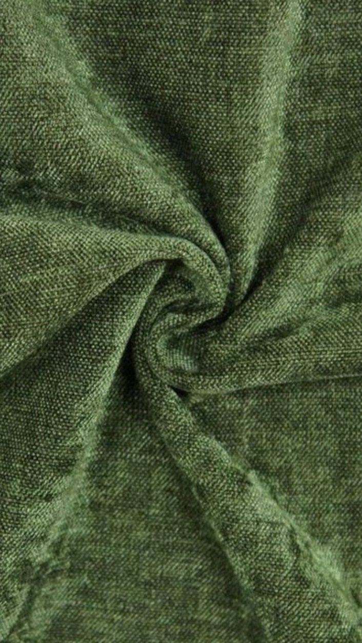 Meubelstof chenille velours mosgroen, Hobby en Vrije tijd, Stoffen en Lappen, Ophalen of Verzenden, Nieuw, Groen, Polyester