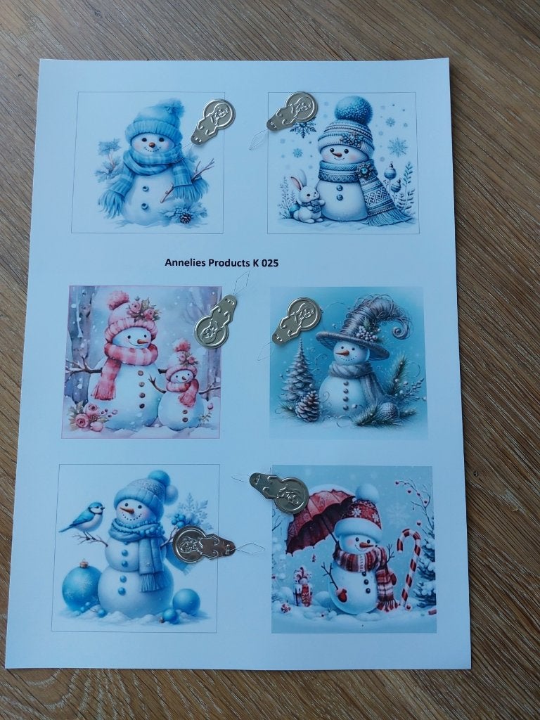 Collagevellen kerst  K 025 t/m K 048, Ophalen of Verzenden, Nieuw, Kerst, Pons of Mal