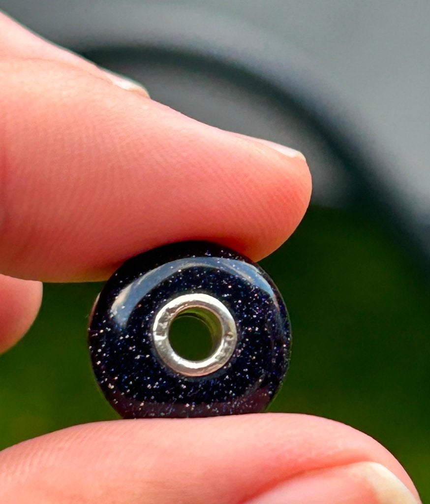 Trollbeads blauwe goudsteen en eindeloze liefde, Glas of Kristal, Nieuw, Ophalen of Verzenden, Trollbeads