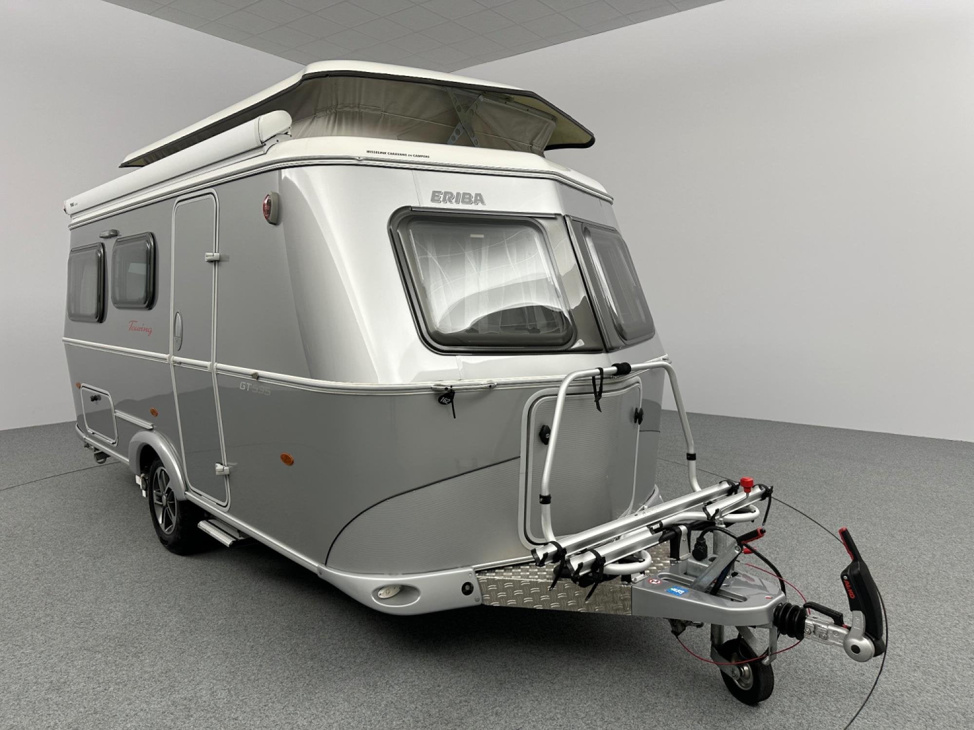Eriba Touring 535 GT Mover Cassetteluifel Fietsendrager, Caravans en Kamperen, Vast bed, Hordeur, Bedrijf, Tot en met 3
