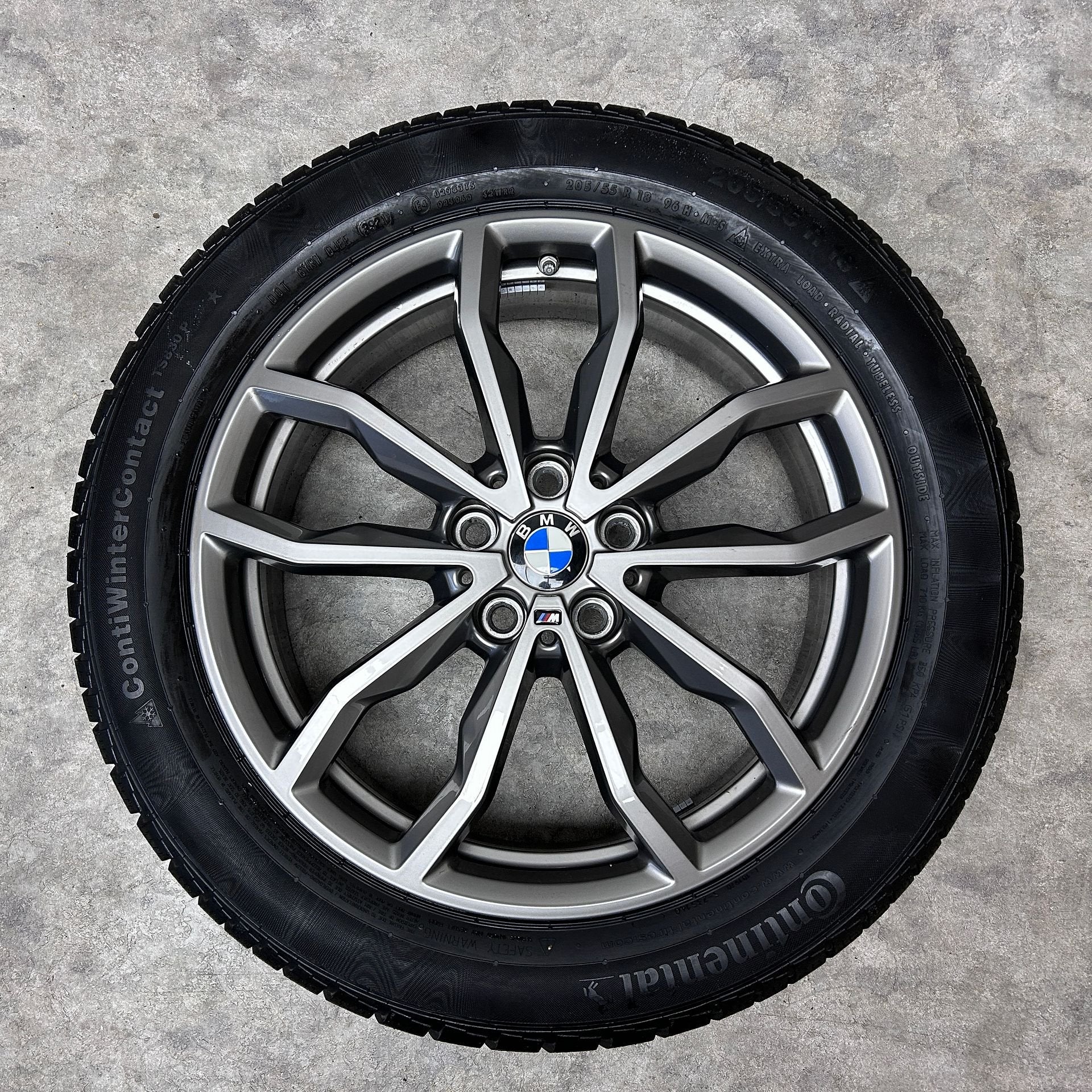 18 inch originele velgen + winterbanden BMW X1 X2 711 M, 18 inch, Gebruikt, -, -
