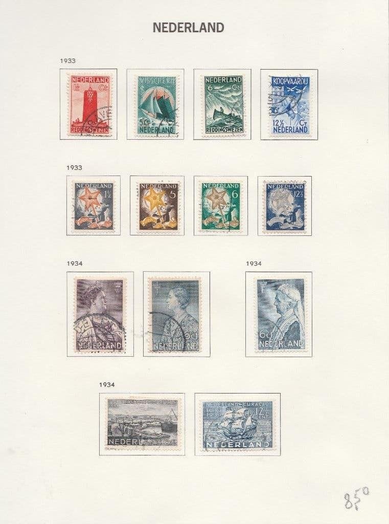 no 30  Nederland 4 serie ;s, Ophalen of Verzenden, Gestempeld
