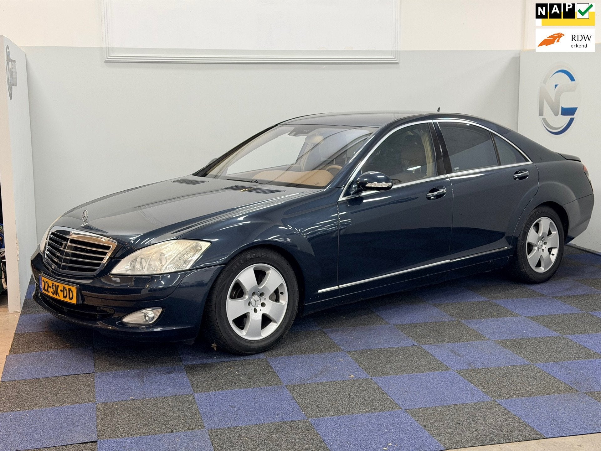 Mercedes-Benz S-klasse 500 Prestige Plus / STOELKOELING / NA, Dealer onderhouden, Achterwielaandrijving, Gebruikt, 8 cilinders