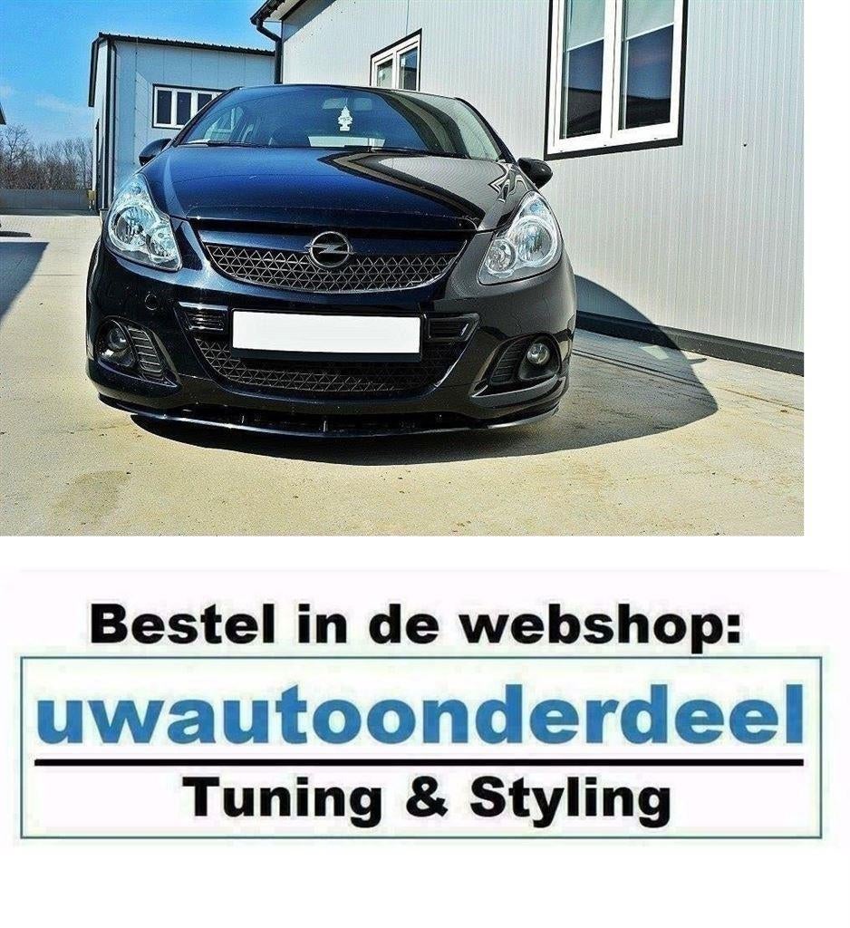 Maxton Spoiler Lip Splitter Voor Opel Corsa D OPC / VXR, Auto diversen, Tuning en Styling, Verzenden