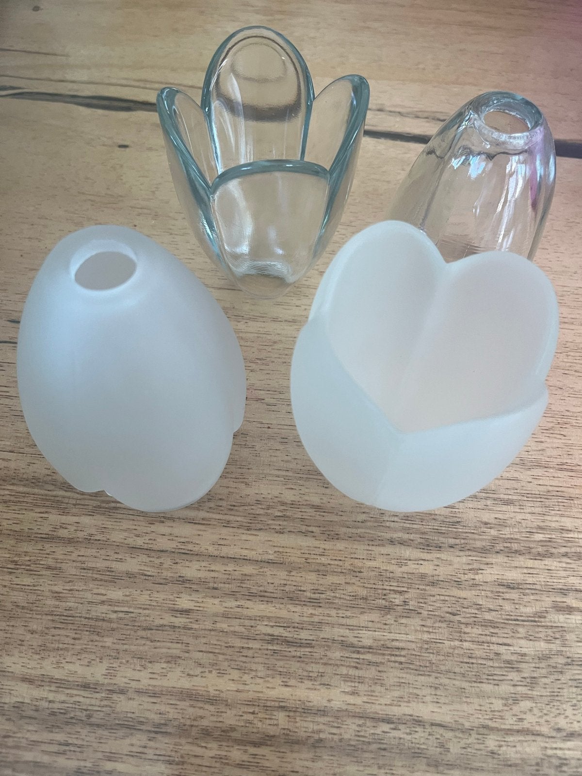 Harco-loor lampenkapjes tulp meerdere aanwezig., Gebruikt, Ophalen of Verzenden, Glas, Overige vormen