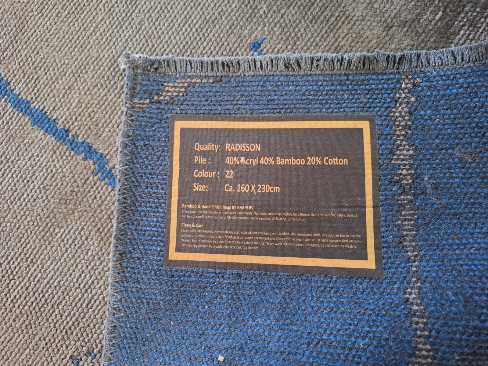 Radisson Hotel Collection Karpet - 160x230 cm, Ophalen, Gebruikt, 150 tot 200 cm, 200 cm of meer