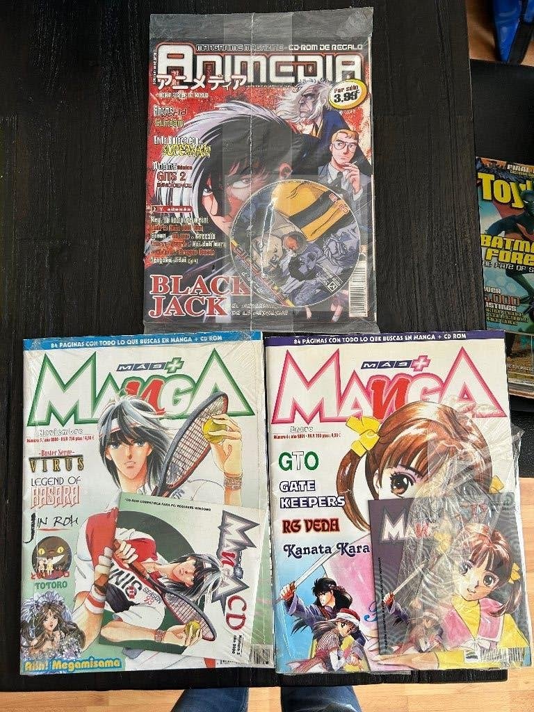 Tijdschriften 3x mas manga en animedia met cd roms nieuw, Ophalen of Verzenden, Nieuw, Muziek, Film of Tv