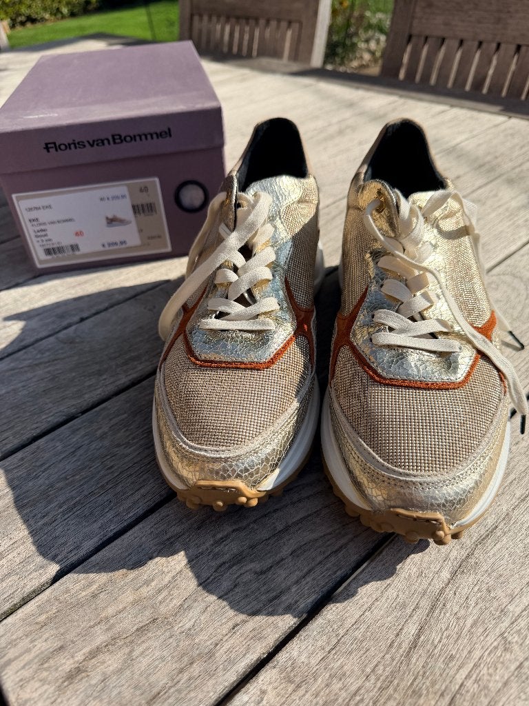 Floris Van Bommel dames, Beige, Floris van Bommel, Ophalen of Verzenden, Sneakers of Gympen