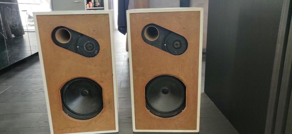 Luidspreker set. Goodmans high fidelity, Gebruikt, Minder dan 60 watt, Front, Rear of Stereo speakers, Ophalen