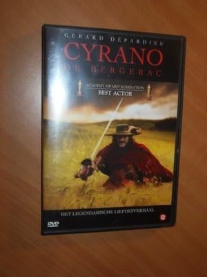 Dvd Cyrano de Bergerac met Gerard Depardieu, Vanaf 16 jaar, Ophalen of Verzenden, Zo goed als nieuw