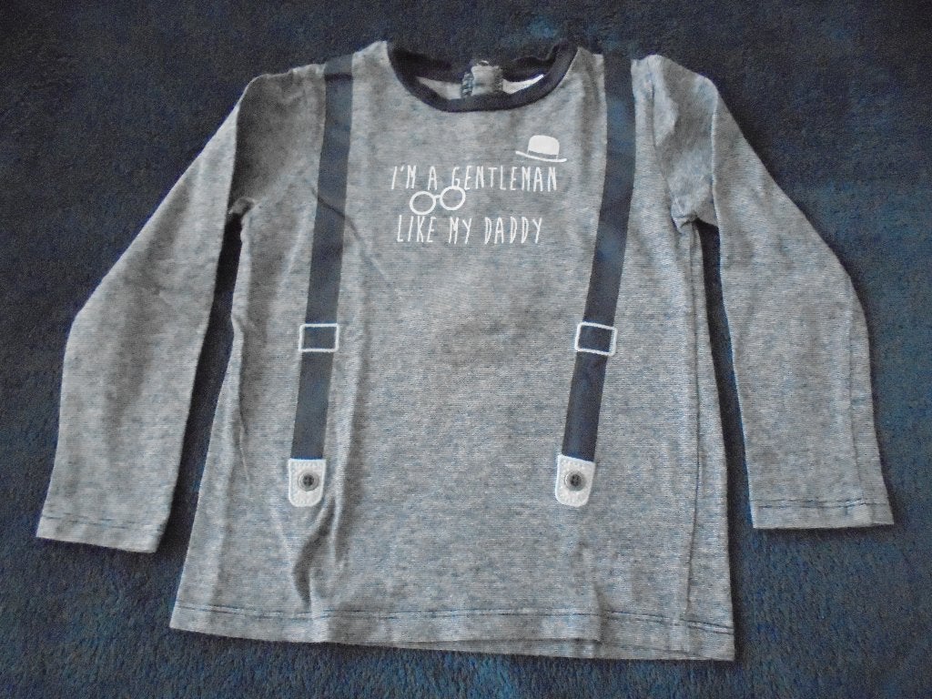 K04 Blauw wit shirt Fagottino maat 92, Ophalen of Verzenden, Zo goed als nieuw, Shirt of Longsleeve, Jongen