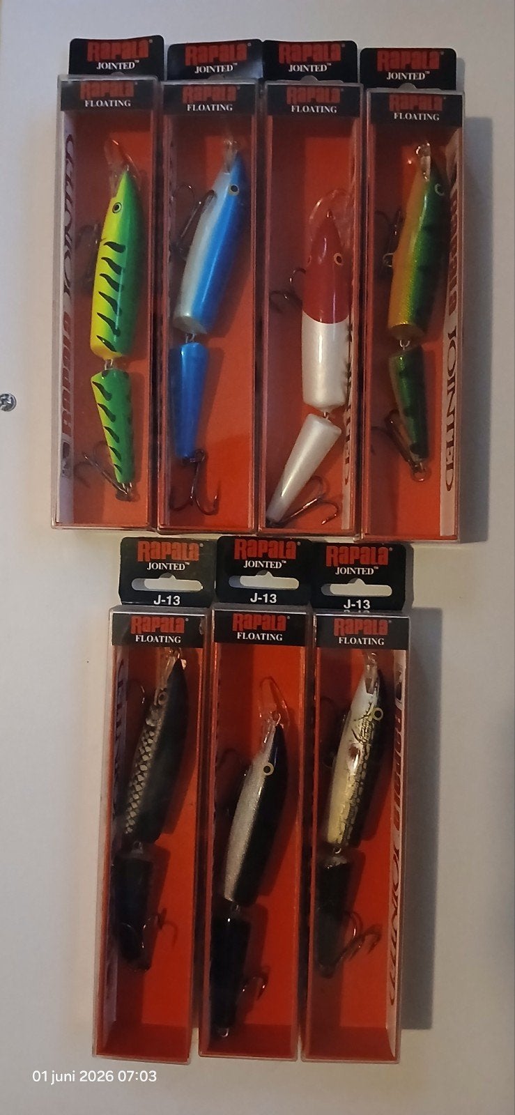 Set Rapala J13 7 stuks nieuw in de verpakking, Ophalen of Verzenden, Nieuw, Overige typen