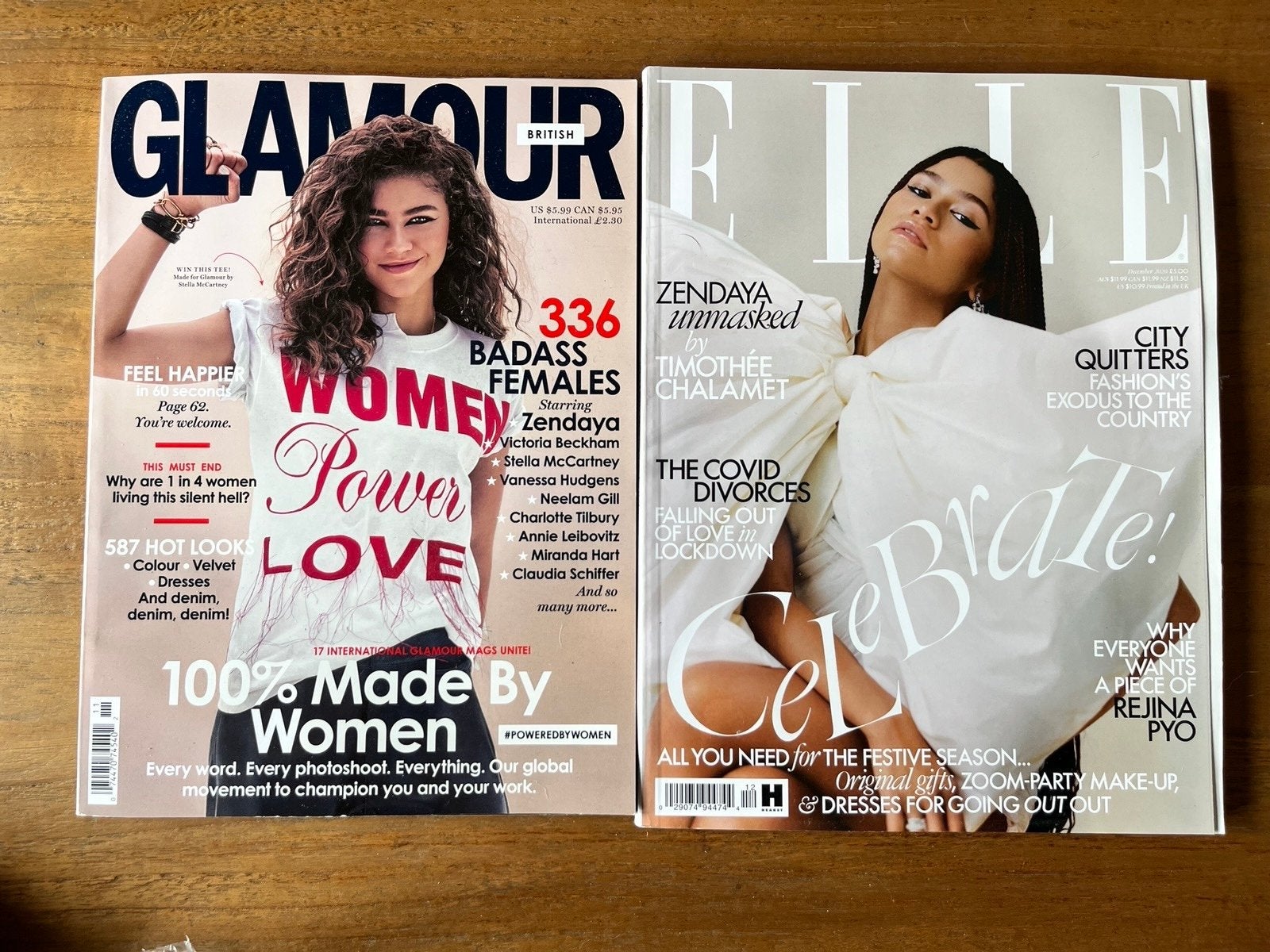Glamour & Elle tijdschriften met Zendaya, Ophalen of Verzenden, Zo goed als nieuw, Glossy