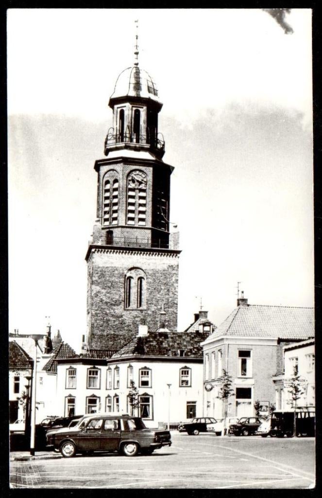 Oude Ansicht - Winschoten - Ned. Herv. Toren - Gr., Ophalen of Verzenden, 1940 tot 1960, Ongelopen, Groningen