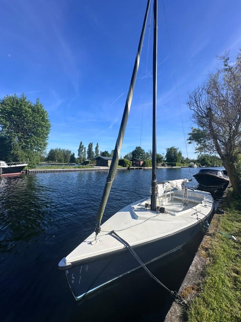 Zeilboot Polyvalk (6,5 x 2 m), Ophalen, Gebruikt, Polyester, 6 m